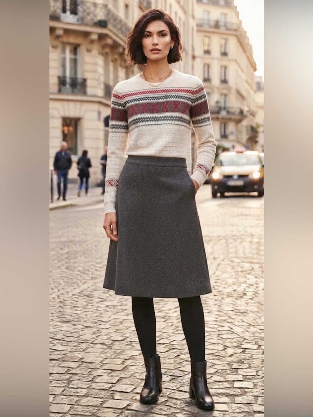 Talbots cotton pattern pullover sweater - Picture 8 of 10